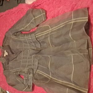 Bcbgmaxaria runway size small grey small silk jacket